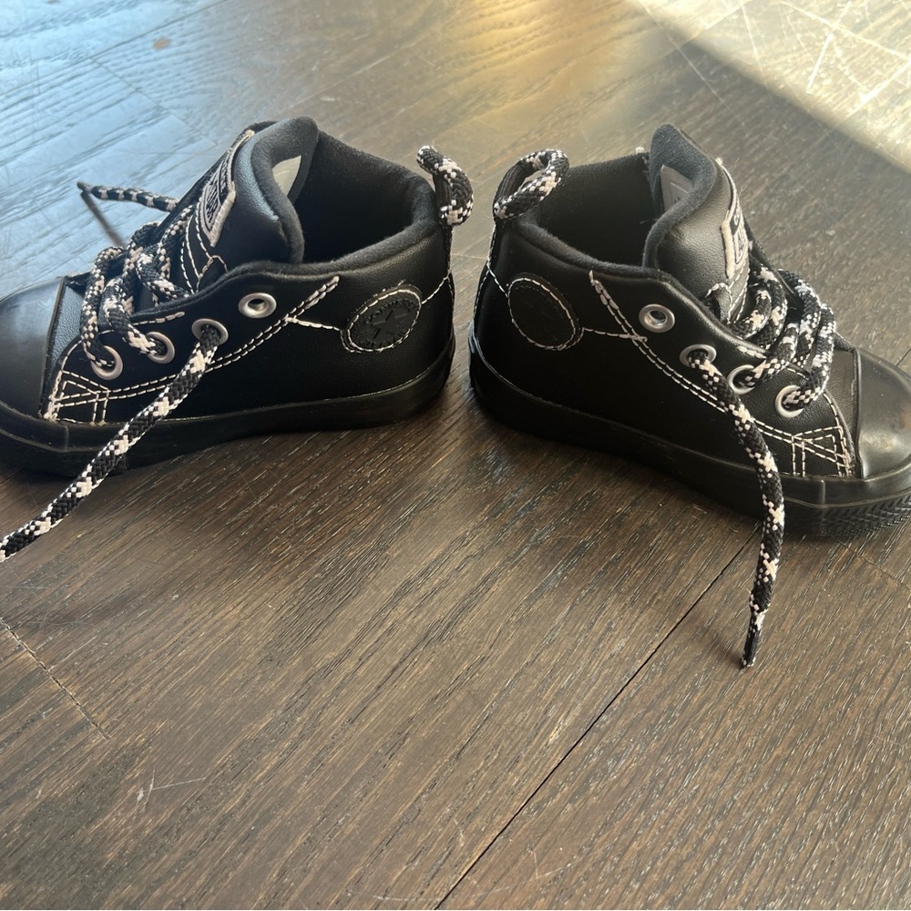 Converse Kids Black High-Top Sneakers